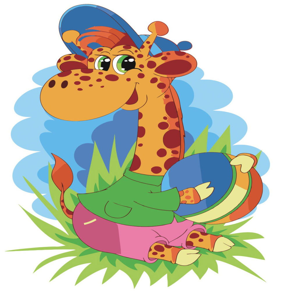 Фото, Відеоогляди картина за номерами strateg преміум жираф у кепочці з лаком розміром 30х30 см es059