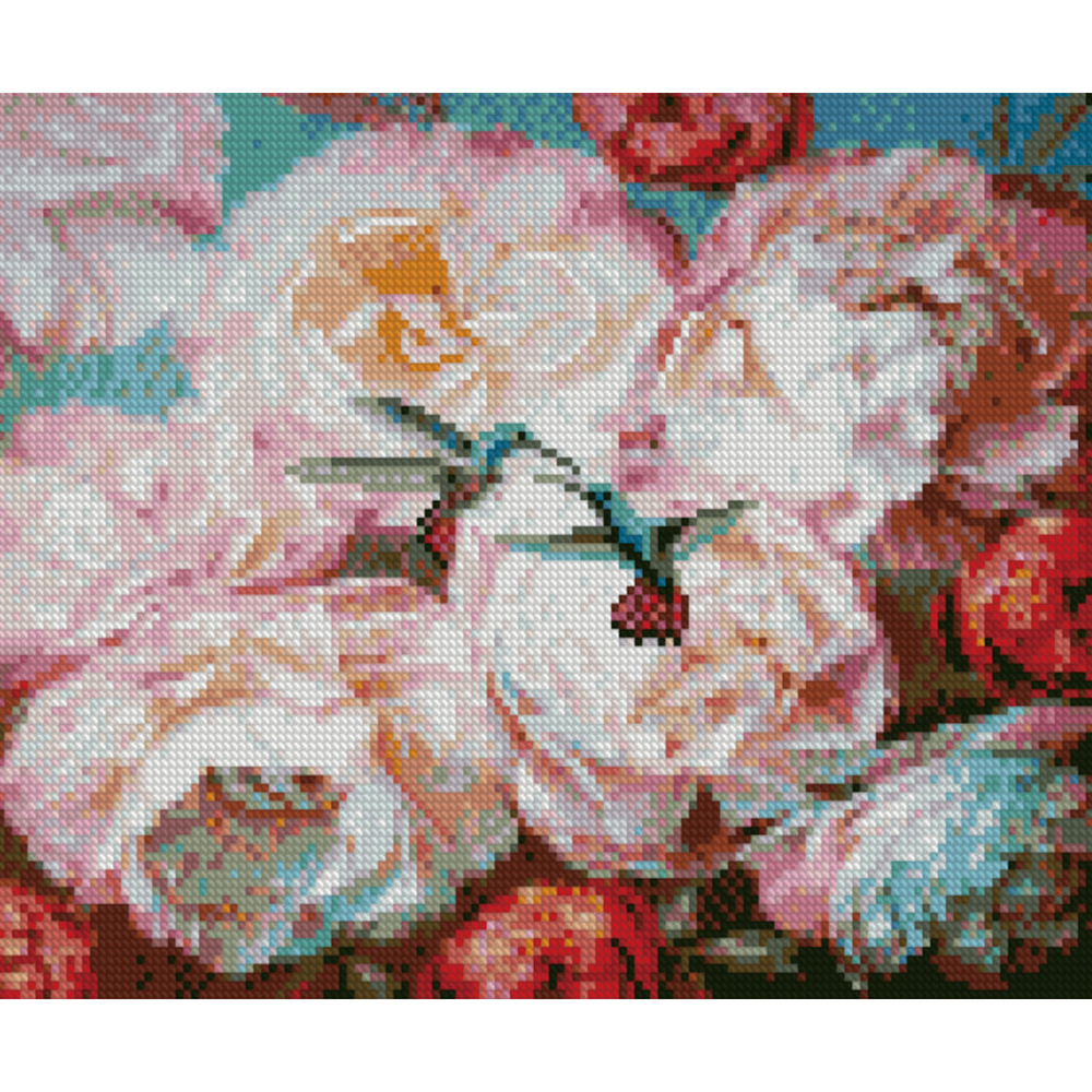 Фото, Видеообзоры алмазна мозаїка strateg преміум ніжність піонів 30х40 см hx085