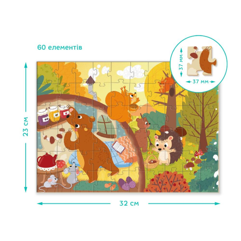 Фото, Видеообзоры набір пазлів dodo пори року