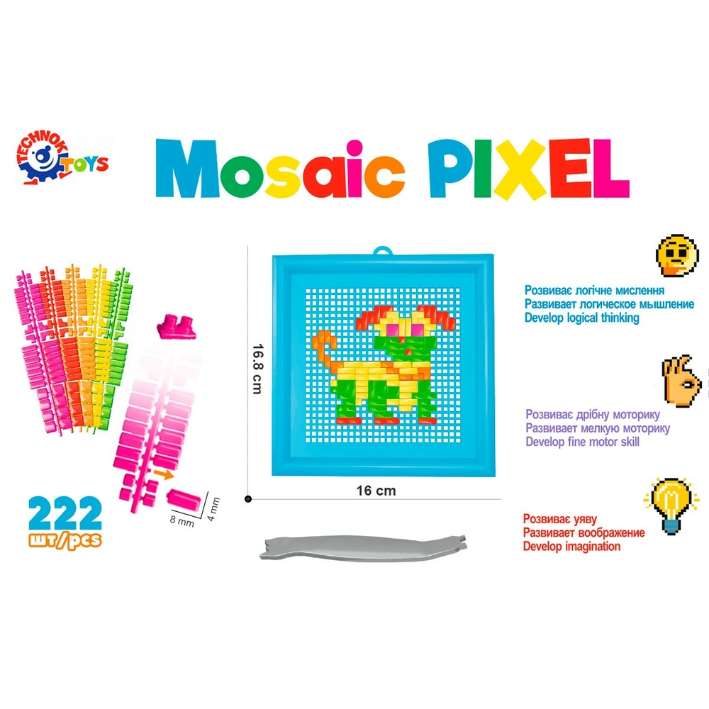 Фото, Відеоогляди іграшка "мозаїка технок", арт.7297