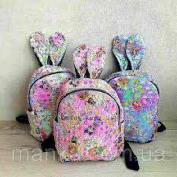 Рюбзак зі світлом 0045 з вушками з паетками