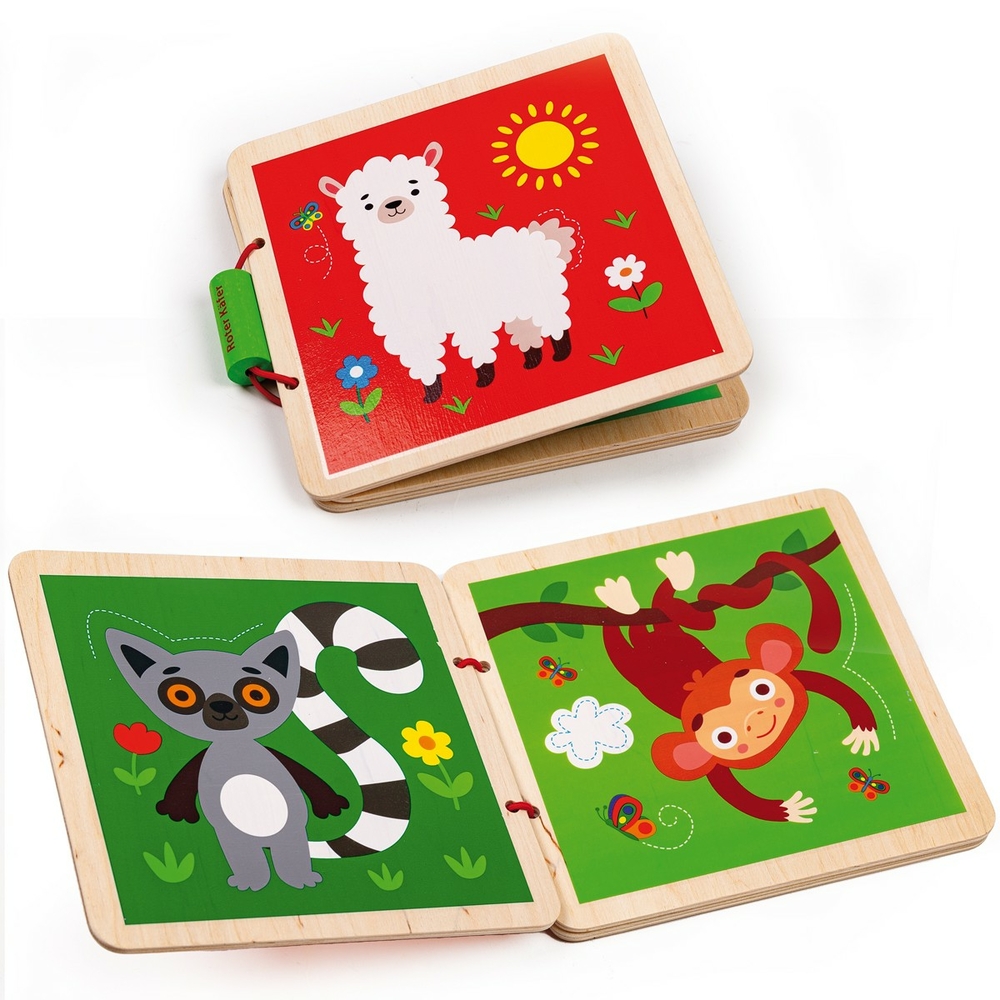 Фото, Відеоогляди дерев'яна книжечка «зоопарк» rw3036