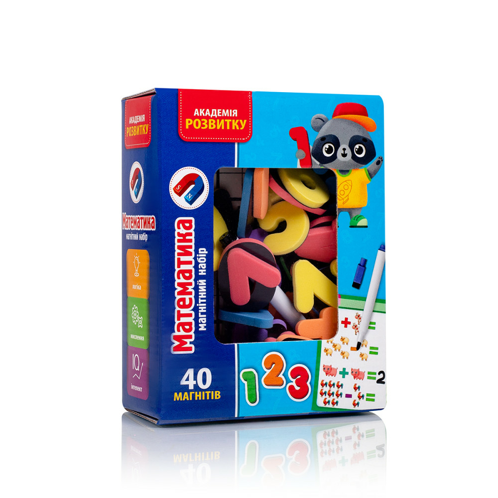 Фото, Видеообзоры магнітний набір «математика з маркером» vt5411-16
