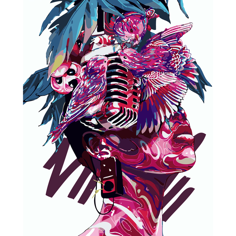 Фото, Видеообзоры картина за номерами strateg преміум арт-думки з лаком розміром 40х50 см sy6234