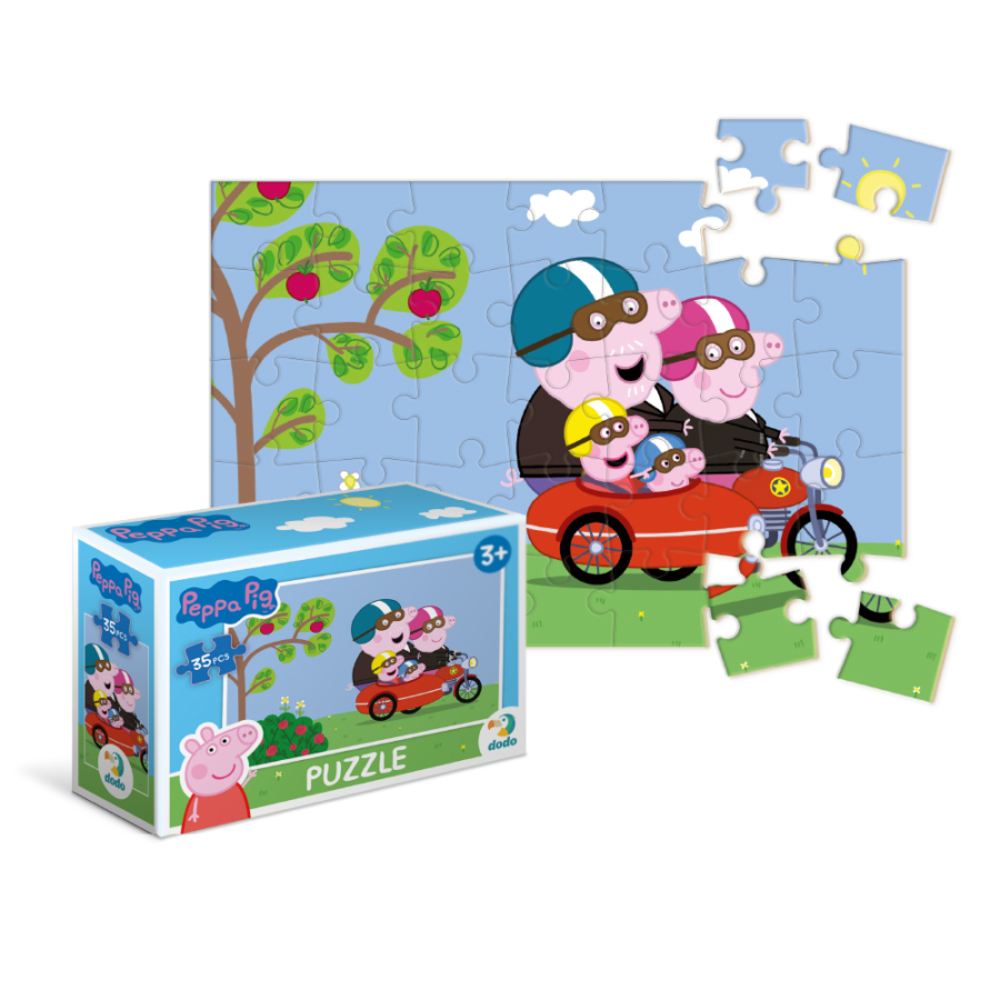 Фото, Відеоогляди пазл-міні dodo peppa pig подорож на мотоциклі