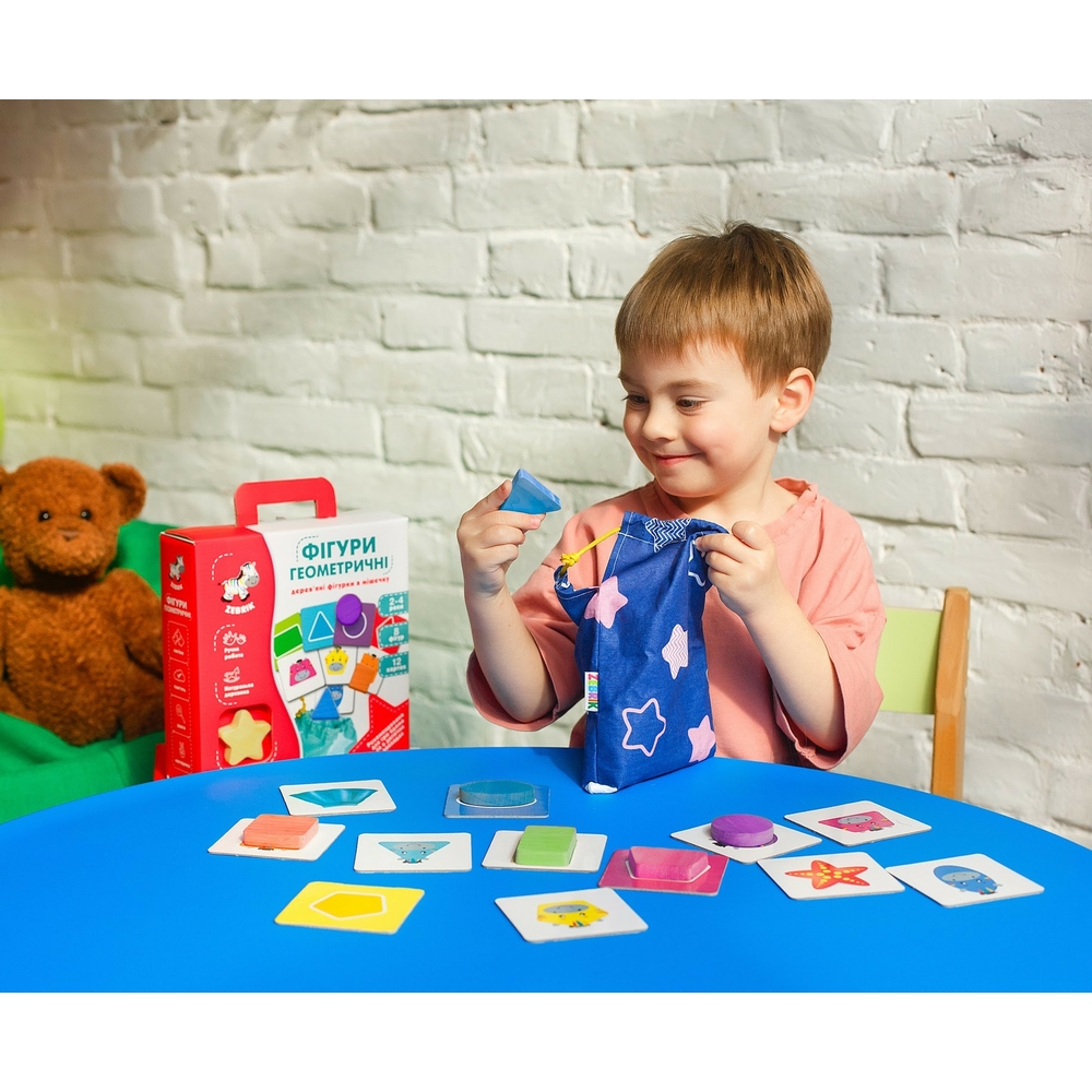 Фото, Видеообзоры гра з дерев'яними фігурками «фігури геометричні» zb2001-02