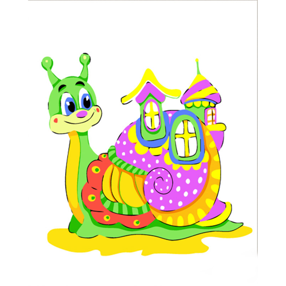 Фото, Відеоогляди картина за номерами strateg преміум равлик з будиночком розміром 30х30 см (es124)