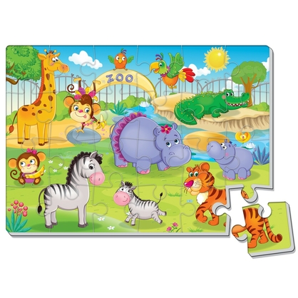 Фото, Відеоогляди гра розвиваюча м'які пазли а4 малюк зможе «зоопарк» vladi toys vt1102-17