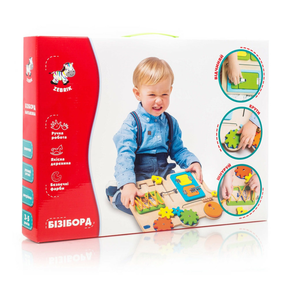 Фото, Відеоогляди бізіборд дерев'яний "вантажівка" vladi toys zb3001-01