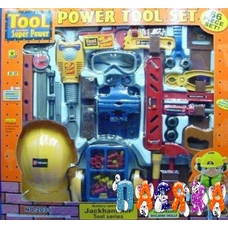 Інструменти 2033 (12шт) 56дет., Каска, дрель, молоток, ... в кор. 58 * 54см