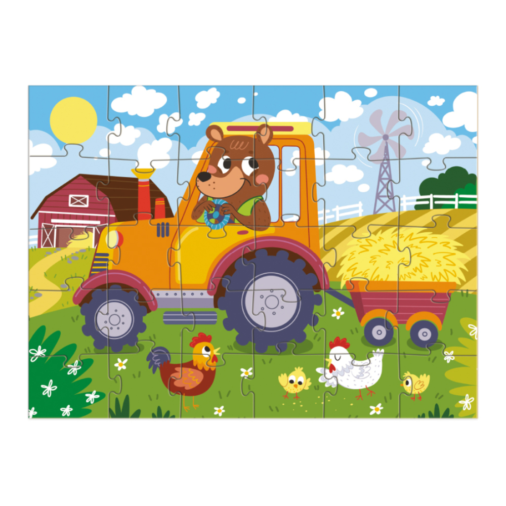 Фото, Відеоогляди пазл dodo ведмедик-тракторист