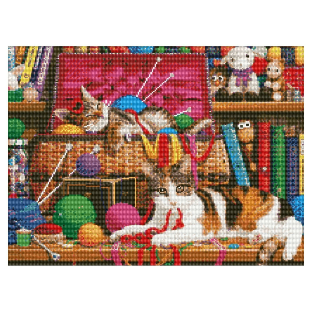 Фото, Видеообзоры алмазна мозаїка strateg преміум розваги в нитках 50х60 см ha0001