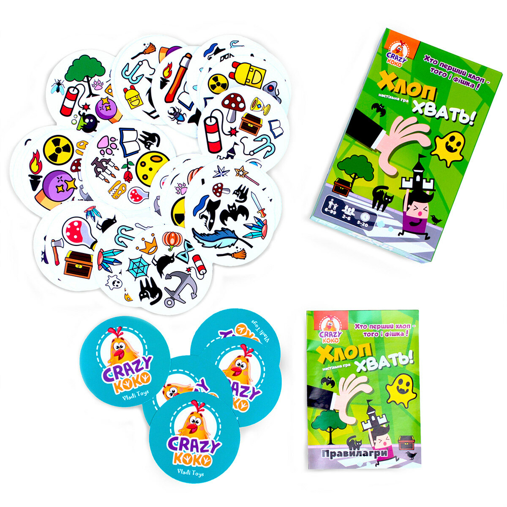 Фото, Відеоогляди гра настільна vladi toys розважальна. хлоп! хвать! vt8077-05