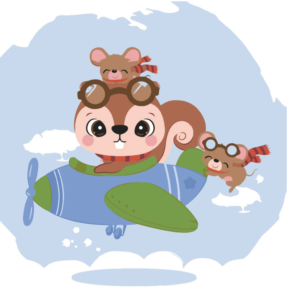 Фото, Відеоогляди картина за номерами strateg преміум вуханьчики на літаку з лаком розміром 30х30 см es050