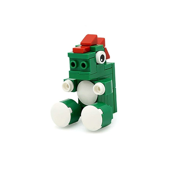 Конструктор Міні-тварини в капсулі Динозавр Wange wg01-9 Ванге 38 елементів блоковий пластик для дітей