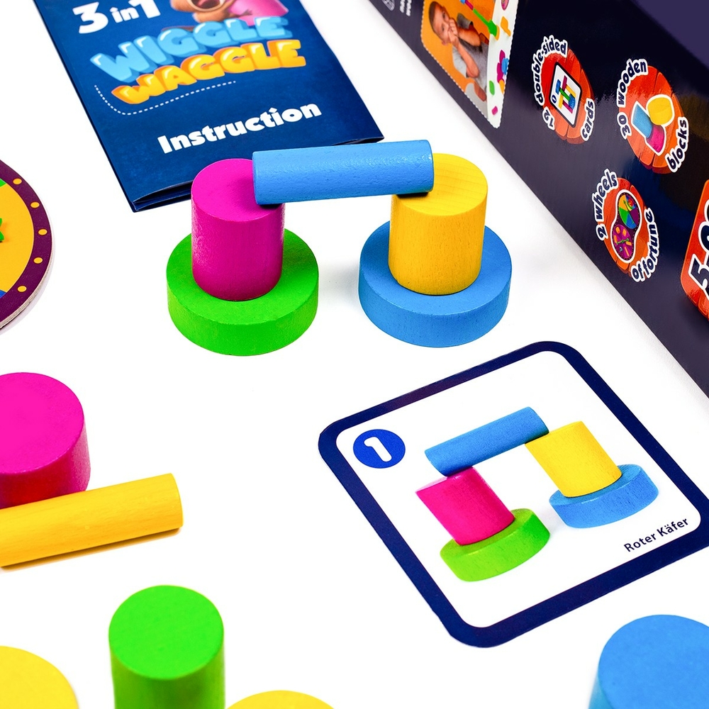 Фото, Видеообзоры гра настільна з дерев'яними фігурками «wiggle waggle» rw2020