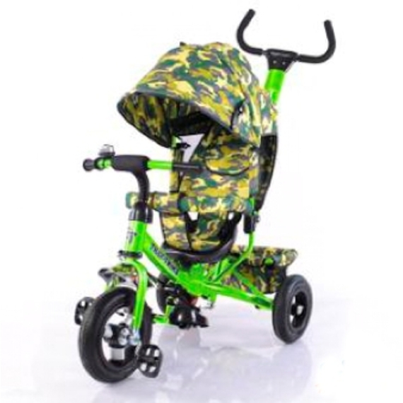 Велосипед триколісний TILLY Trike T-351-8 САЛАТОВИЙ з надувними колесами / 1 /