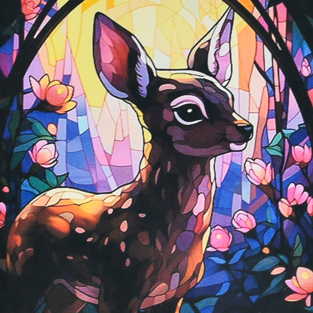 Фото, Відеоогляди алмазна мозаїка strateg преміум чарівний олень розміром 30х30 см не повна викладка (deex16286)