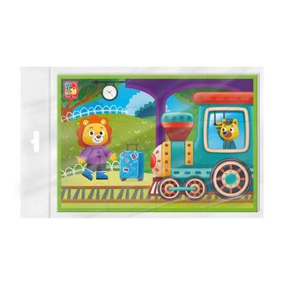 Фото, Відеоогляди гра розвиваюча vladi toys м'які пазли а5. потяг. vt1104-22