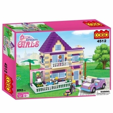 Конструктор для дівчаток "Вілла з машинкою" 892 ел., Cogo 4512 Конструктор для дівчаток "Вілла з машинкою" 892 ел., Cogo 4512