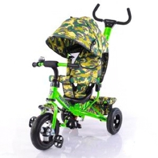 Велосипед триколісний TILLY Trike T-351-8 САЛАТОВИЙ з надувними колесами / 1 /