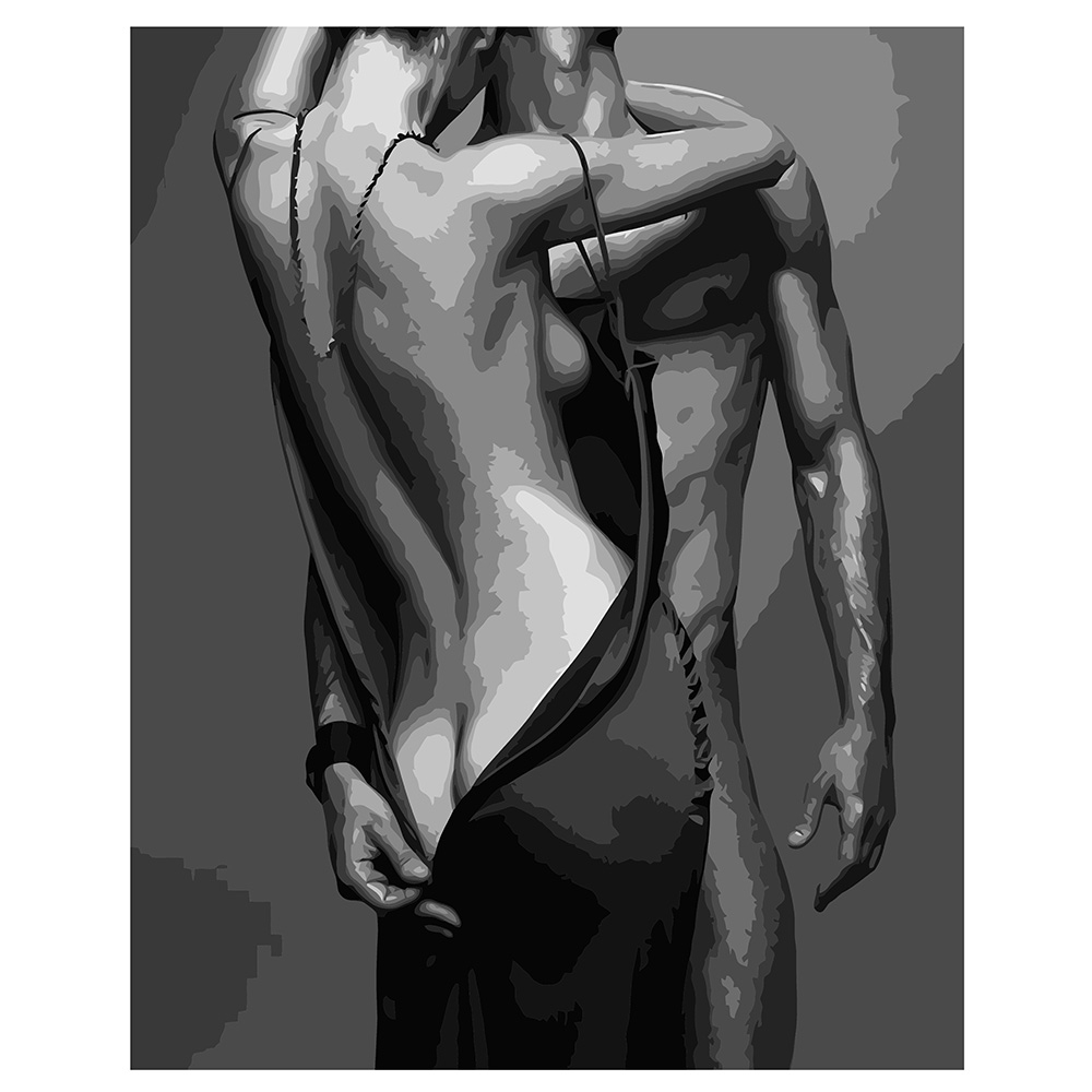 Фото, Видеообзоры картина за номерами strateg преміум обійми з лаком розміром 40х50 см va-1548