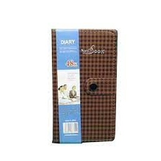 Блокнот шкірзам., 10*17,5см,80арк.,кл., на кнопці,з ручкою