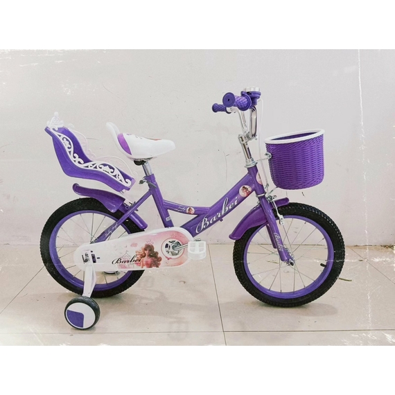 Дитячий двоколісний велосипед з кошиком та кріслом DWWW 16", різні кольори