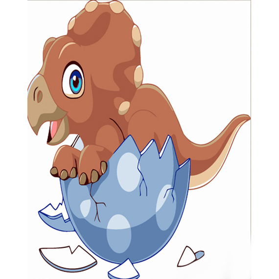 Картина за номерами Strateg ПРЕМІУМ Народження дракончика Strateg розміром 30х30 см (ES153)