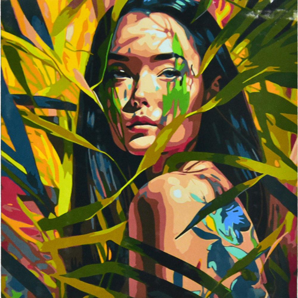 Фото, Видеообзоры картина за номерами strateg   дівчина розміром 50х50 см (aa001)