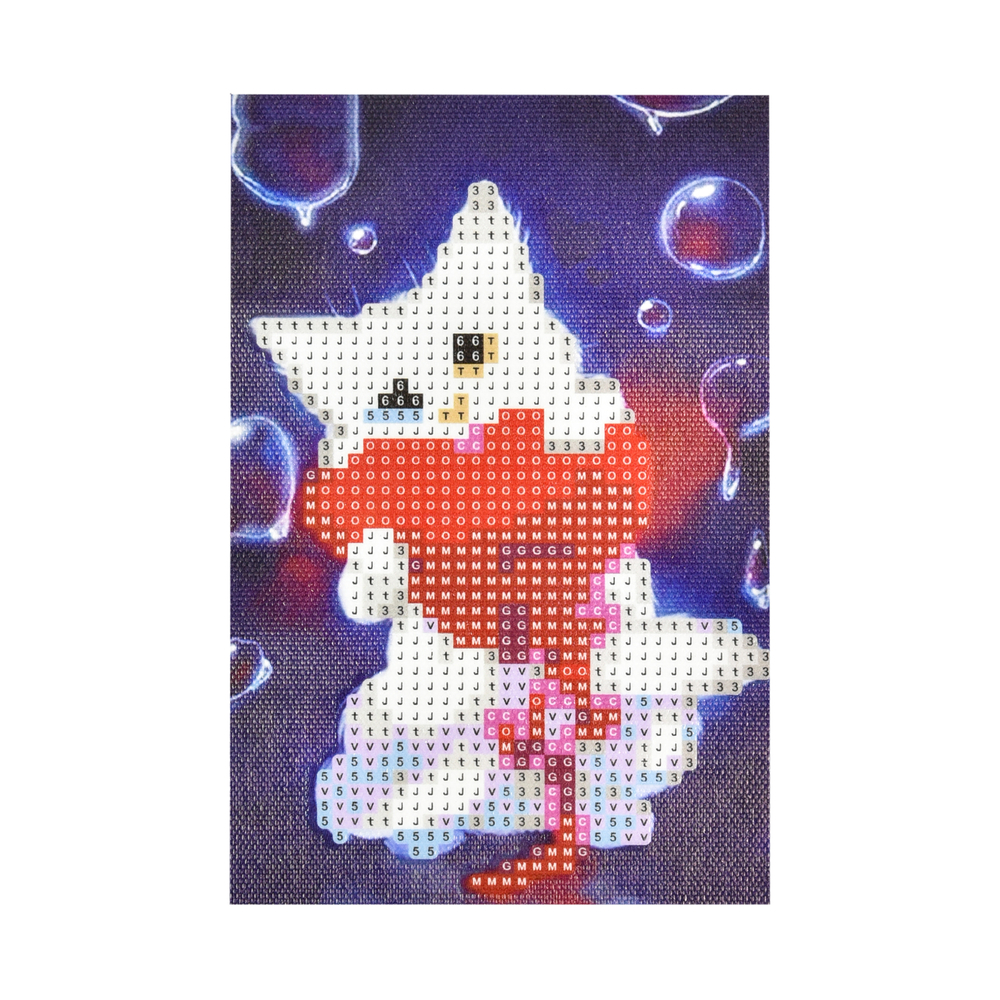 Фото, Відеоогляди алмазна мозаїка strateg преміум котик з сердечком без підрамника розміром 10х15 см (yab28621)