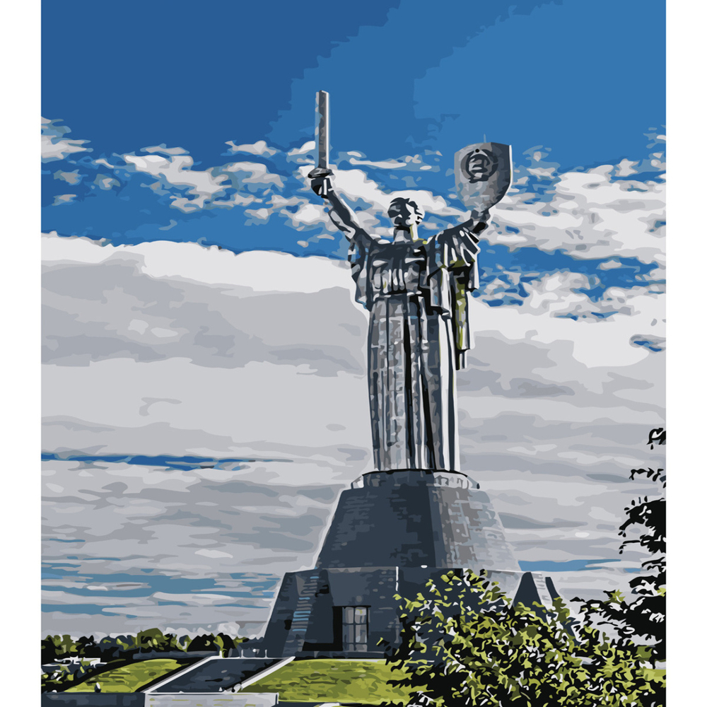 Фото, Видеообзоры картина за номерами strateg преміум батьківщина мати з лаком розміром 40х50 см sy6562