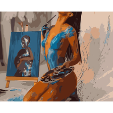 Картина за номерами Strateg ПРЕМІУМ Боді-арт з лаком розміром 40х50 см (GS1330) Картина за номерами Strateg ПРЕМІУМ Боді-арт з лаком розміром 40х50 см (GS1330)