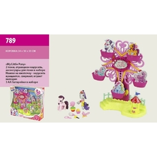 Будинок 789(24шт)LP, карусель, муз, свет, фигурки2шт, от5см, 2 вида,на бат-ке, в кор-ке,34-31-10cм