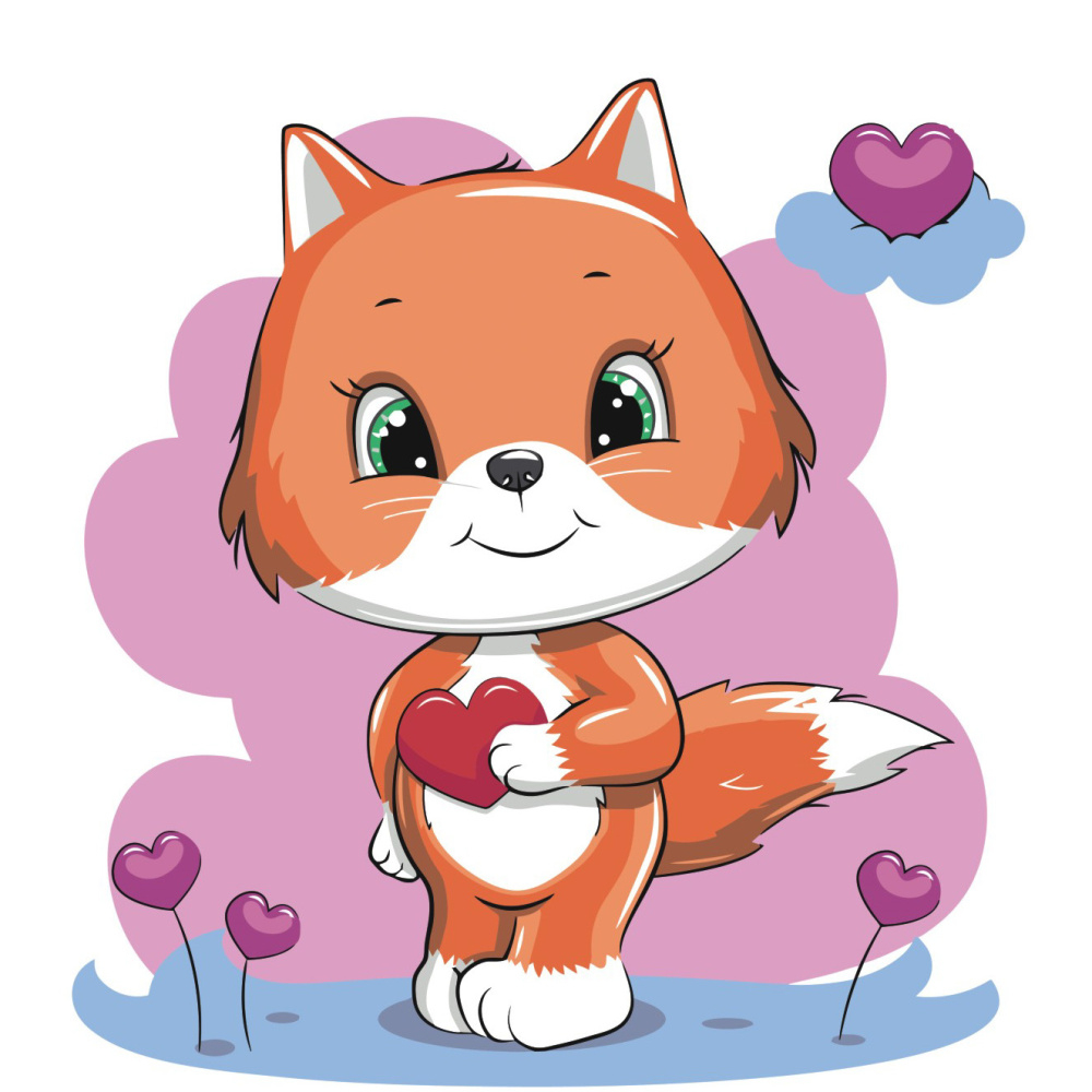 Фото, Відеоогляди картина за номерами strateg преміум лисенятко з лаком розміром 30х30 см es080