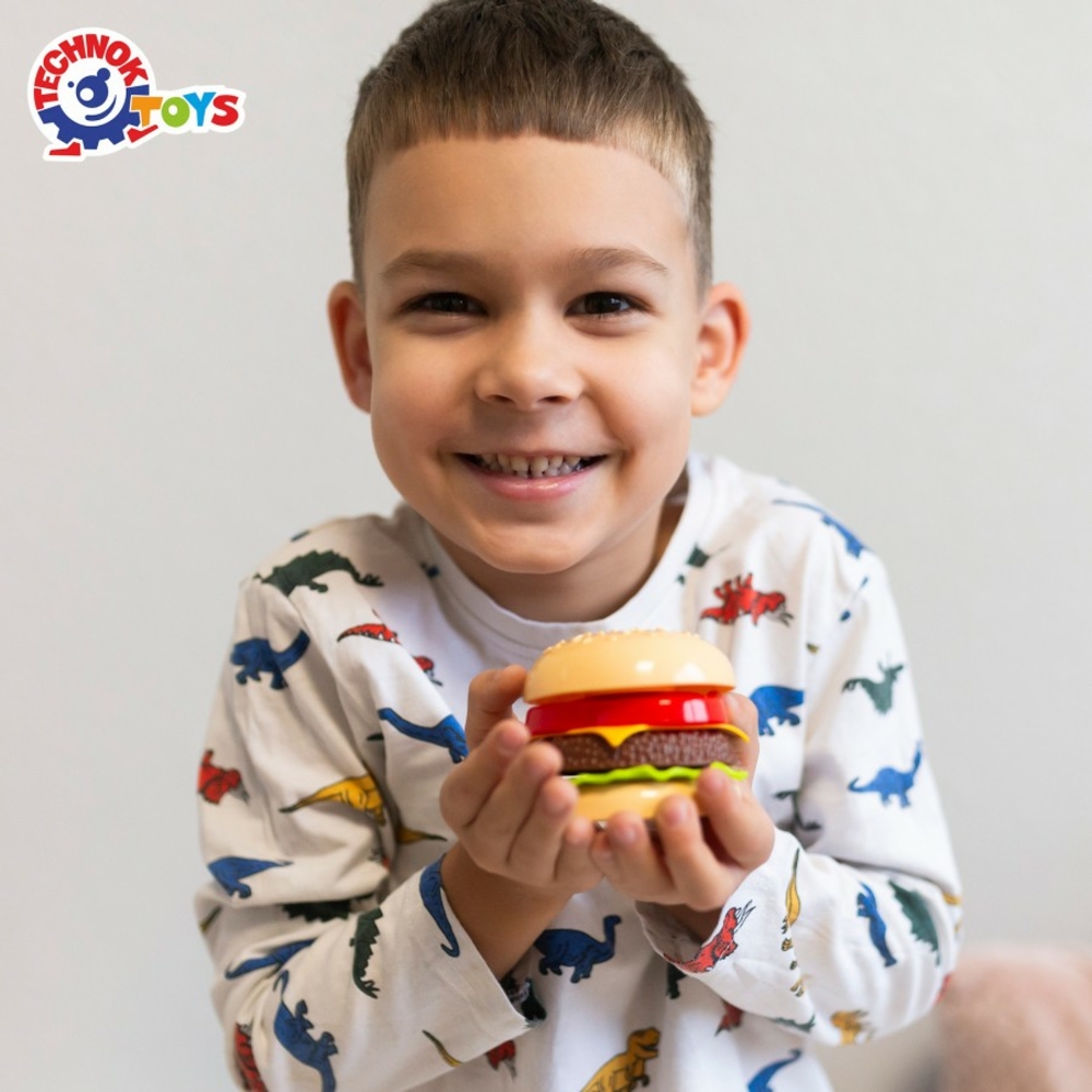 Фото, Відеоогляди іграшка "пірамідка гамбургер технок", арт.8690