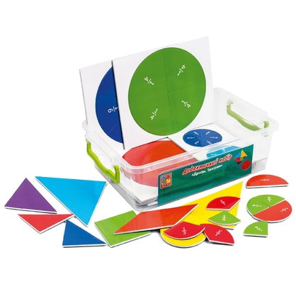 Фото, Відеоогляди демонстраційний магнітний набір «дроби. танграм» vt5555-03