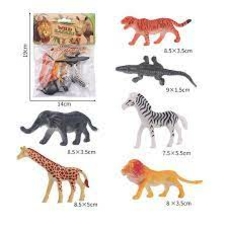 Тварини 2017-2 дикі гум 6шт в кульку/288/ Тварини 2017-2 дикі гум 6шт в кульку/288/