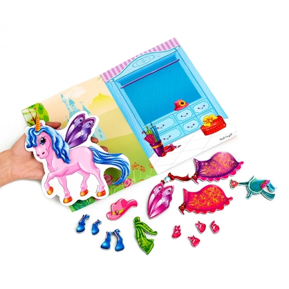 Фото, Відеоогляди гра магнітна одягалка «єдиноріг» в папці vladi toys vt3204-27