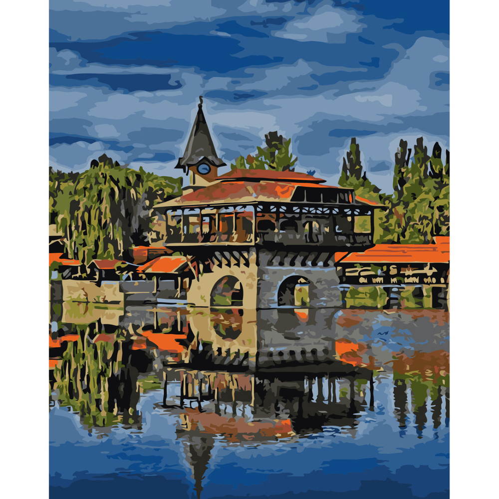 Фото, Відеоогляди картина за номерами strateg преміум жовтневий парк  з лаком розміром 30х40 см (ss-6582)