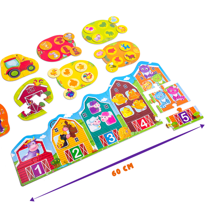 Фото, Відеоогляди великий розвиваючий набір 3 в 1 «ферма» vt2901-03