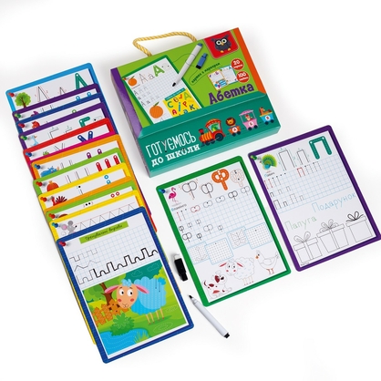 Фото, Видеообзоры гра настільна «готуємось до школи: абетка» vt5010-21