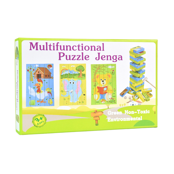 Отзывы  дерев'яна джанга-пазл multifunctional puzzle jenga strateg (30980)