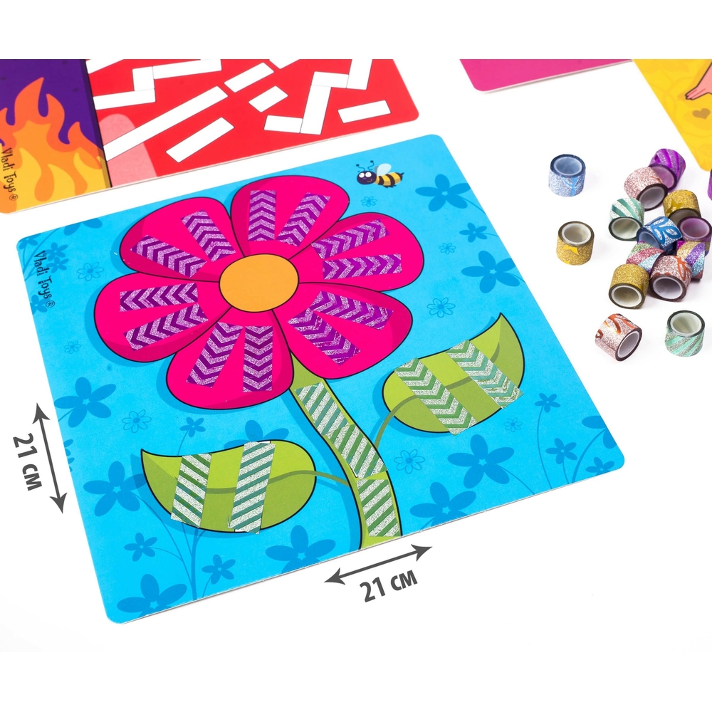 Фото, Відеоогляди набір для творчості з декоративним скотчем «sticky strips. єдиноріг» vladi toys vt4433-03