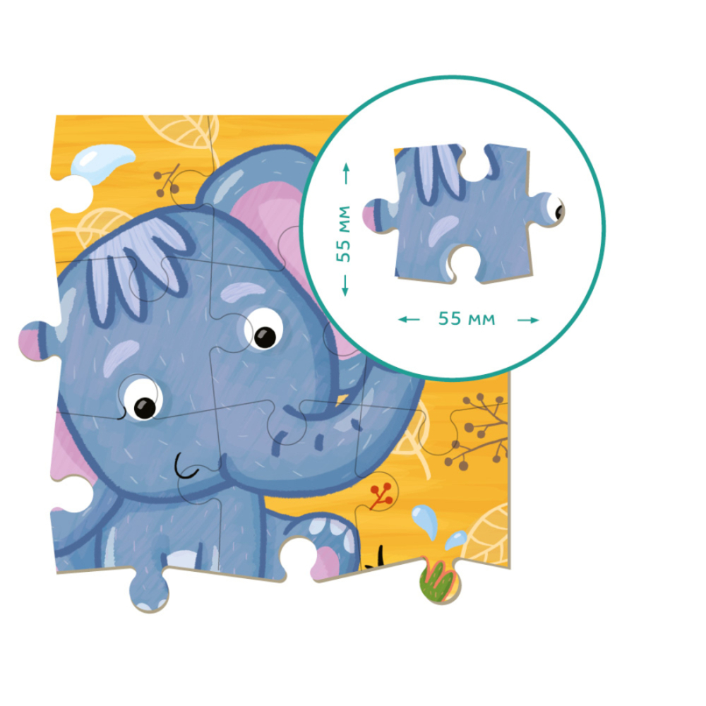 Фото, Відеоогляди пазл dodo слоненя