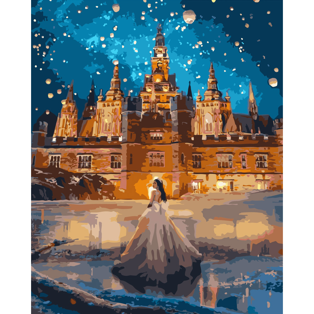 Фото, Відеоогляди картина за номерами strateg преміум казковий палац розміром 40х50 см (gs439)