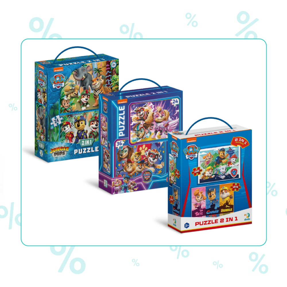 Фото, Відеоогляди набір пазлів 2в1 dodo paw patrol