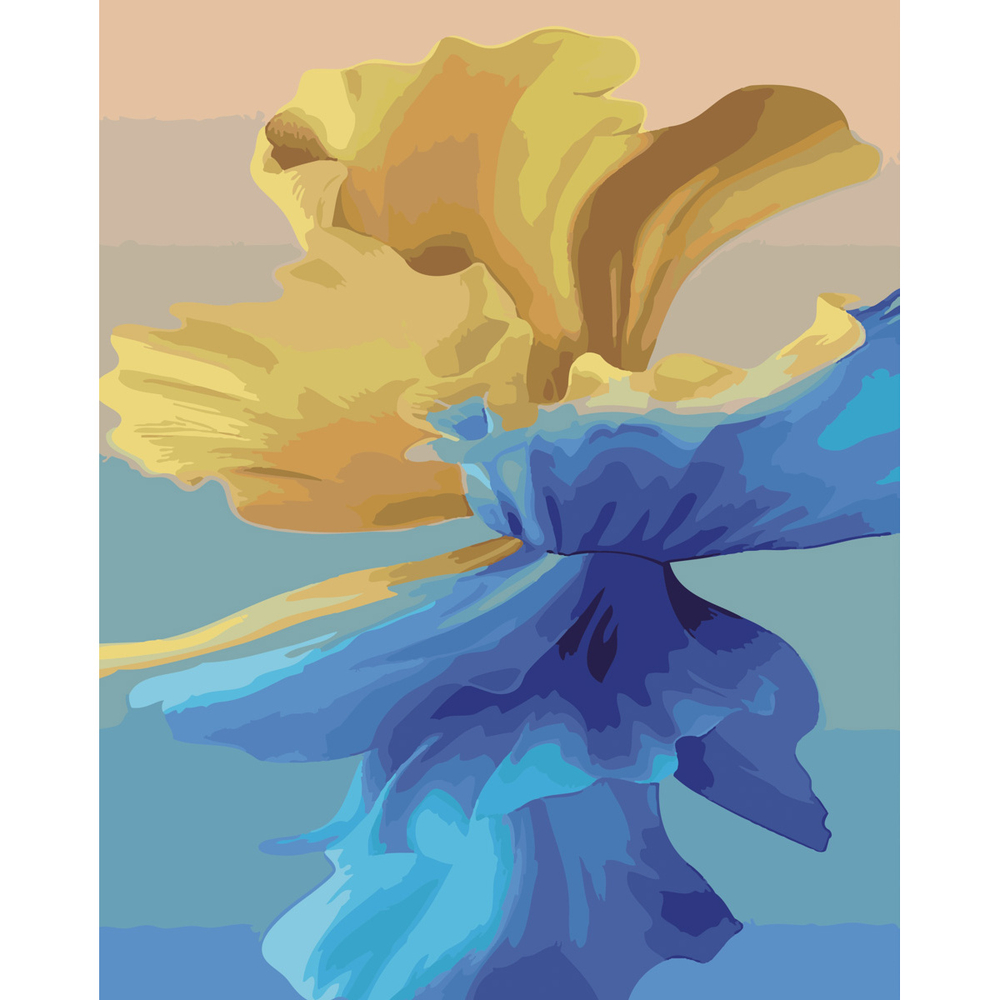 Фото, Відеоогляди картина за номерами strateg преміум жовтоблакитний танок з лаком розміром 40х50 см (sy6547)