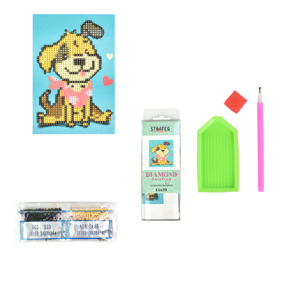 Фото, Відеоогляди алмазна мозаїка strateg преміум мультяшний друг без підрамника розміром 10х15 см (yab21164)
