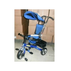 Велосипед триколісний LT-2011 BLUE дах, ручка кор. / 1 /